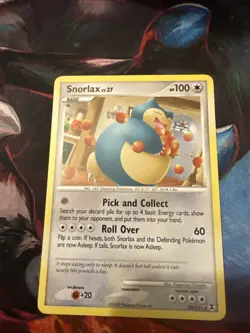Pokemon Snorlax Rising Rivals Card 33/111 Regular Rare -NM - Image 1