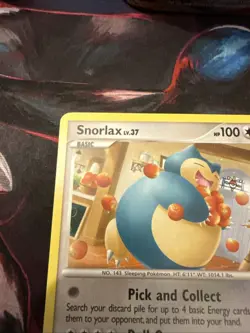 Pokemon Snorlax Rising Rivals Card 33/111 Regular Rare -NM - Image 2