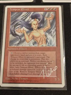 Vintage MTG Revised Chronicles * Lot of 5 Cards * Signed NeNe Beard Benson - Image 5