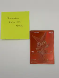 Victini 171/086 SV: Black Bolt Holo Pokemon Card Excellent Condition - Image 5