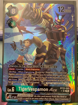 Digimon Card Game TigerVespamon ACE BT23-045 SR Alt Art Hackers Slumber AUC - Image 1