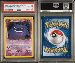 Dark Gengar Neo Destiny Holo Pokemon Card PSA 8 Mint Condition 6/105 2002 - Image 3