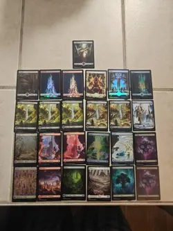 MTG Full Art Land Lot - 25 Card - SNC, BLB, THB, WOE - Image 1