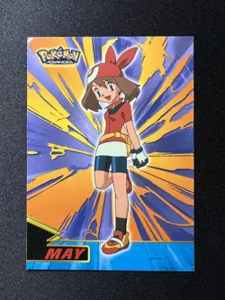May Pokemon Advanced Topps 2003 Non-Holo Trading Card #7 Vintage Trainer - Image 1