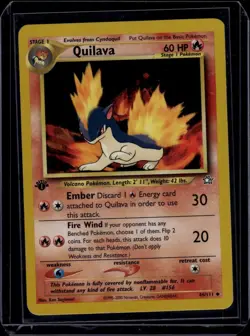 Quilava #46/111 1st Edition Neo Genesis Vintage WoTC era Pokemon Card - Image 1