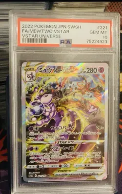 PSA 10 Mewtwo 221/172 VSTAR Universe S12A Japanese Pokemon Card GEM MINT - Image 1