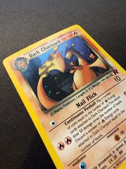 Dark Charizard 4/82 Holo Team Rocket Vintage Pokemon Card - NEAR MINT CONDITION - Image 3