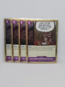 One Piece English - Luffy is the man Who Will Be King … - OP12-079- - R - NM x4 - Image 1