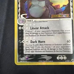 Pokemon Nidoking TCG Reverse Holo Rare EX Dragon Frontiers Card 6/101 - Image 5