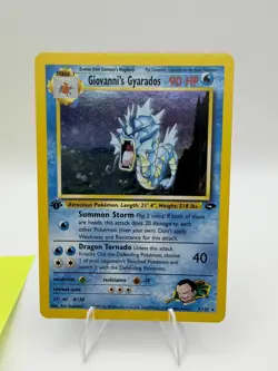 Pokemon TCG Giovanni's Gyarados Gym Challenge Holo Card 5/132 1st Edition - Image 2