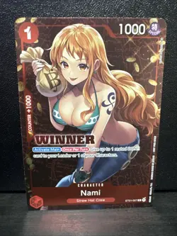 Nami ST01-007 Tournament Pack Vol. 3 Winner Promo Card NM - Image 1