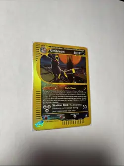 Pokemon TCG Umbreon Aquapolis REVERSE HOLO Rare Card 41/147 LP- - Image 1