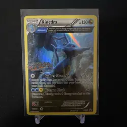 Kingdra XY39 Primal Clash Pre Release Stamped Black Star Promo Pokemon Card - Image 1