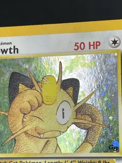 Pokemon 2000 Promo Black Star Game Boy #10 Meowth-Holo Card MP-HP Trading Card - Image 5