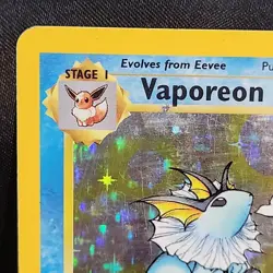 MP Pokemon Jungle Holo Vaporeon 12/64 & Jolteon 4/64 1999 Wizards Cards Lot - Image 4