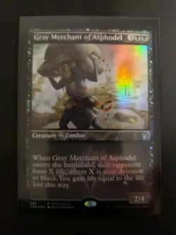 MTG Gray Merchant of Asphodel Promo Pack: Theros Beyond Death Foil Card LP - Image 1