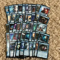 Magic the Gathering 50 Blue Rare Card Lot - Image 1
