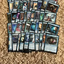 Magic the Gathering 50 Blue Rare Card Lot - Image 3
