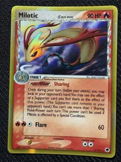 Pokemon TCG Milotic EX Dragon Frontiers Delta Species Holo 5/101 Rare Card 2006 - Image 1