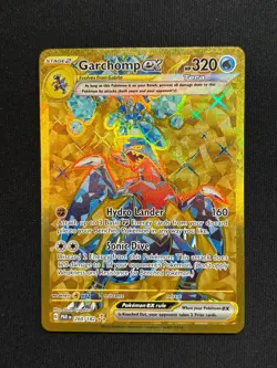 Pokemon Paradox Rift Garchomp ex Full Art 260/182 Gold Hyper Rare Card - Image 1
