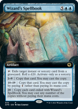 1x Wizard's Spellbook ~ Extended Art - Foil NM-Mint, English Adventures in the F - Image 1