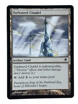 Darksteel Citadel x1 MTG Darksteel Colorless Common Land LP light Play - Image 1