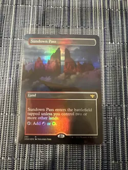 Sundown Pass - FOIL - Borderless - Innistrad: Crimson Vow - NM - MTG - Image 1