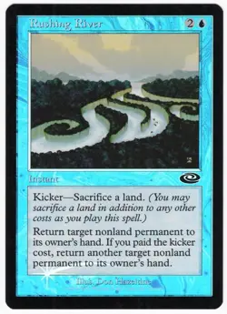 Rushing River 2001 Planeshift FOIL Blue Common Instant MTG NM AZ3 - Image 1