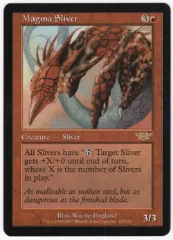 Magma Sliver 2003 Legions Red Rare Creature MTG NM AZ1 - Image 1