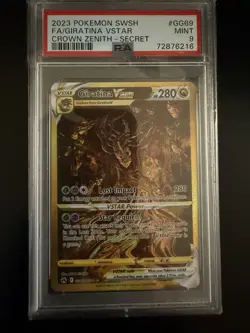 Pokemon Giratina VSTAR GG69 Crown Zenith Galarian Gallery Holo PSA 9 2023 - Image 1