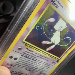 2000 POKEMON PROMO BLACK STAR #9 MEW-HOLO PSA 7 🌀SWIRL🌀 - Image 2