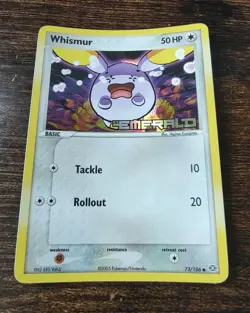 Pokemon Whismur 73/106 EX Emerald Reverse Holo Stamped NM-MINT - Image 1
