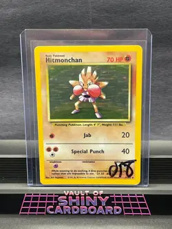 🥊 Hitmonchan 7/102 Holo Base Set Pokemon WOTC Vintage LP/NM - Image 1