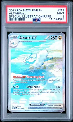 2023 POKEMON PAR EN-PARADOX RIFT SPECIAL ILLUSTRATION RARE #253 ALTARIA EX PSA 9 - Image 1