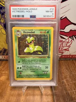VICTREEBEL 1999 Pokemon Jungle Holo 14/64 - PSA 8 - Image 1