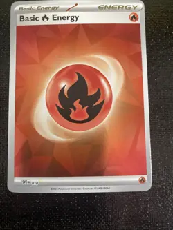 Misprint/Error Holo Fire Energy SVE 010 Pokemon TCG Scarlet And Violet. - Image 2