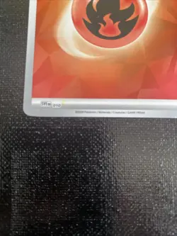 Misprint/Error Holo Fire Energy SVE 010 Pokemon TCG Scarlet And Violet. - Image 3