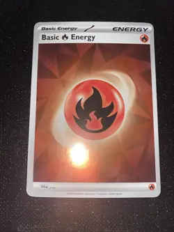 Misprint/Error Holo Fire Energy SVE 010 Pokemon TCG Scarlet And Violet. - Image 4