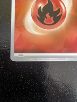 Misprint/Error Holo Fire Energy SVE 010 Pokemon TCG Scarlet And Violet. - Image 5