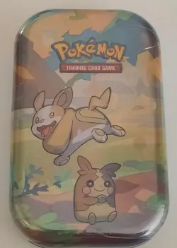 SEALED Pokemon Company International Mini Tin 2 Booster Packs, 1 Coin & 1 Art - Image 1