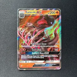 Pokemon TCG Salazzle GX 25/147 Burning Shadows Ultra Rare Holo Near Mint - Image 1