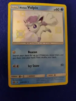 Pokemon Alolan Vulpix #SV8/SV94 Hidden Fates Shiny Vault NMT-MT - Image 1