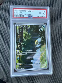Pokemon 2025 Psyduck Holo PSA 10 Gem MT Illustration Rare Scarlet Violet 151 - Image 1