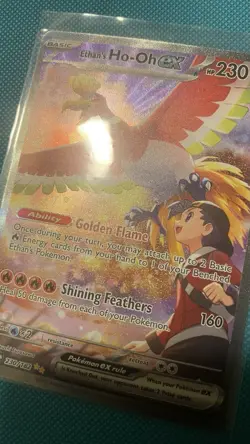 Pokemon Ethan's Ho Oh EX 230/182 Destined Rivals Special Illustration Rare - Image 3
