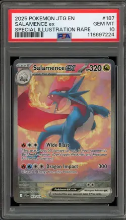 Pokemon Salamence ex Journey Together Special Illustration Rare #187 PSA 10 - Image 1