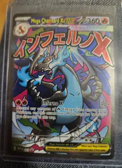 Mega Charizard X ex 023 Black Star Promo Phantasmal Flames NM English Pokemon - Image 1