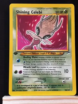 Pokemon TCG Shining Celebi Neo Destiny 106 Holo 1st Edition Secret Rare - Image 1