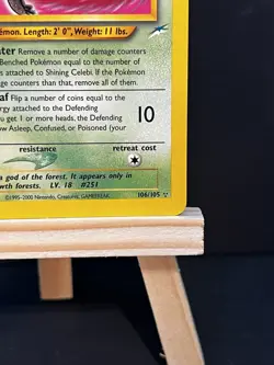 Pokemon TCG Shining Celebi Neo Destiny 106 Holo 1st Edition Secret Rare - Image 5