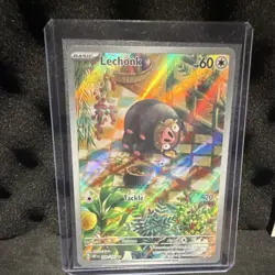 Pokemon TCG Lechonk Illustration Rare Full Art SV03 Obsidian Flames 209/197 Holo - Image 1
