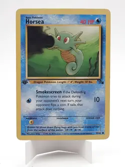Horsea 49/62 1st Edition MP - Fossil Pokemon TCG - Image 1